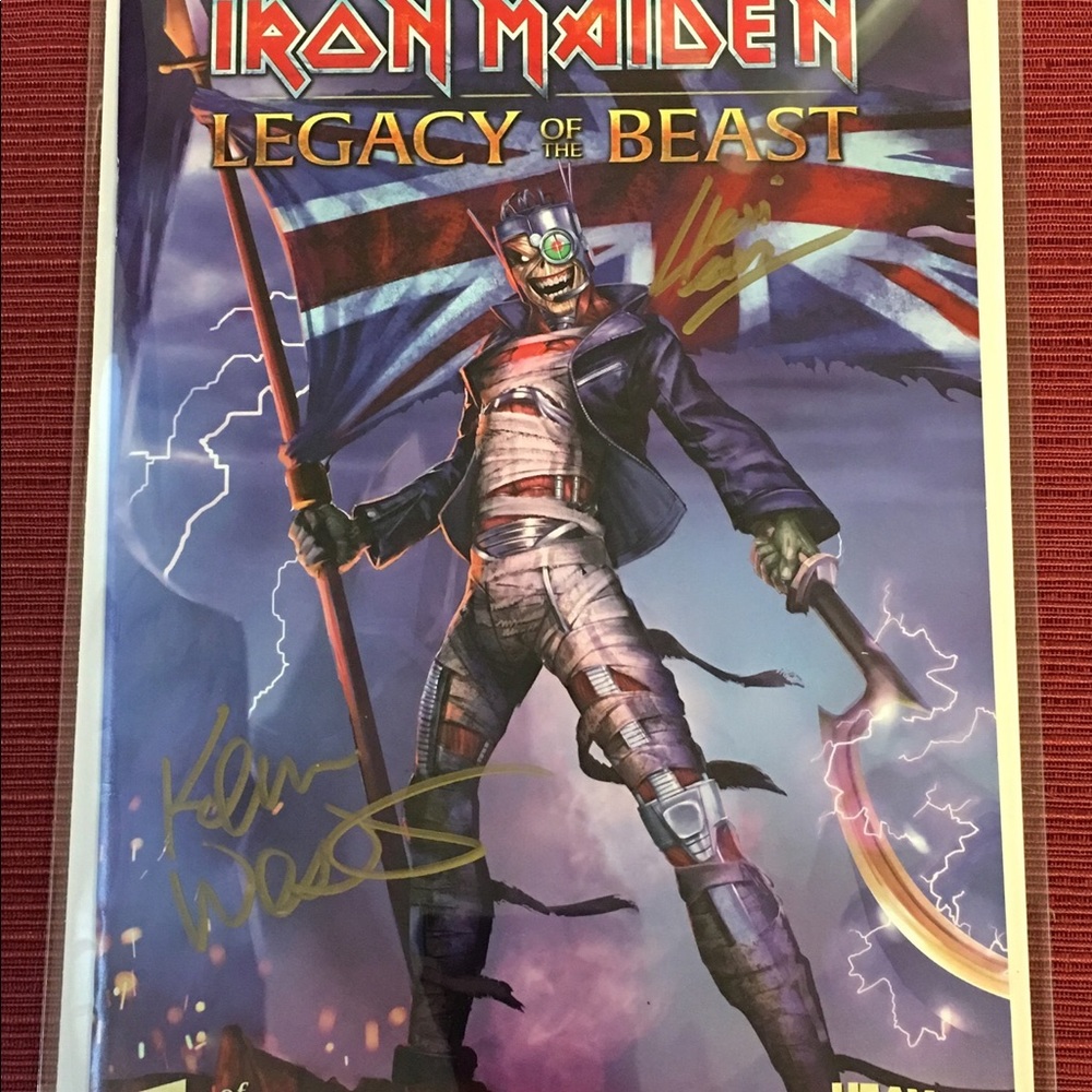 Iron Maiden Legacy of the Beast #1 Autographed by2